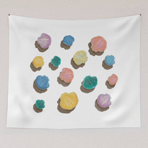 Item preview, Scallops Shells/ Art/ Beach designed and sold by DalissaNieves.