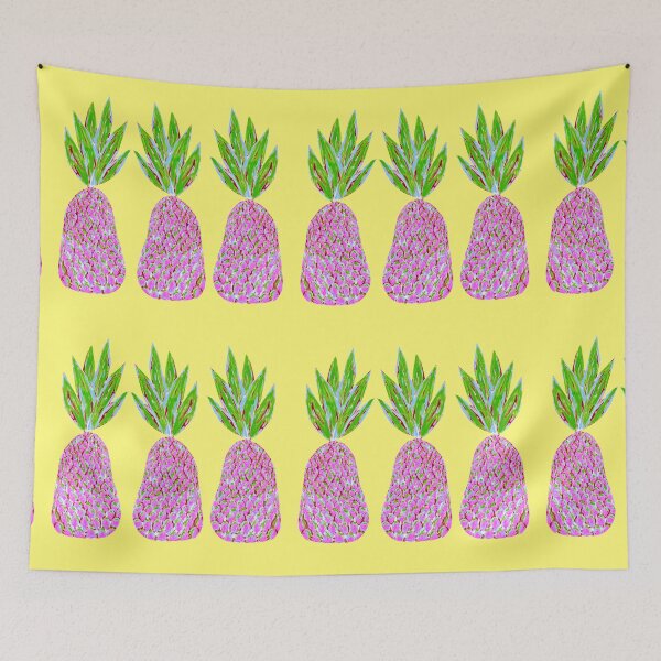 Item preview, Pineapple Crush on pale yellow designed and sold by RC-aRtY.