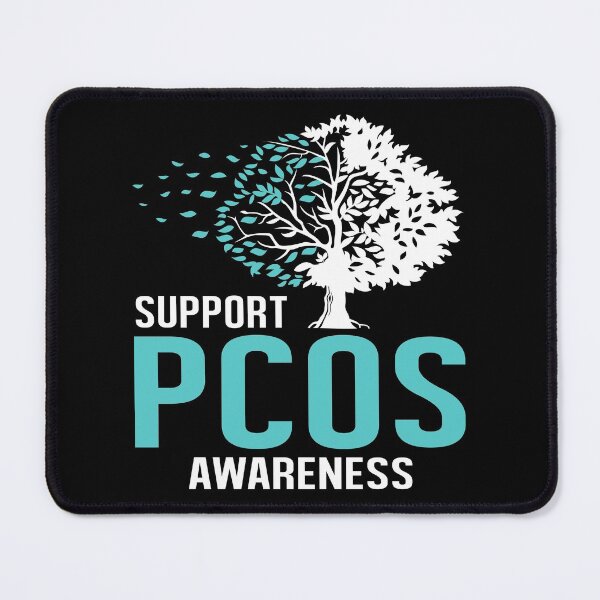 Item preview, PCOS Awareness Quote, Support Infertility, Teal Ribbon Tree for Women designed and sold by Merchking1.