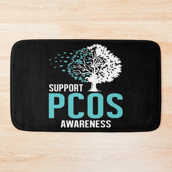 Item preview, PCOS Awareness Quote, Support Infertility, Teal Ribbon Tree for Women designed and sold by Merchking1.