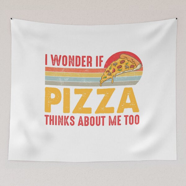 Item preview, Vintage I Wonder If Pizza Thinks About Me Too Food Lover designed and sold by Best Designer.
