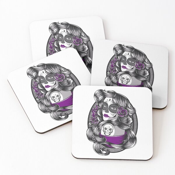 Item preview, Masquerade Skeleton Tattoo Girl designed and sold by artorno.