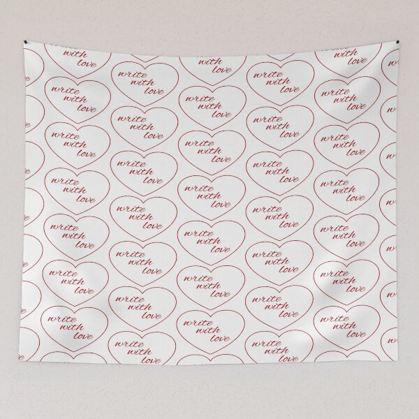 Item preview, write with love in red designed and sold by TeaRoseWriter.