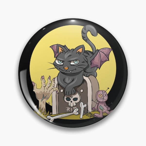 Aperçu de l'œuvre Chat noir d'Halloween créée et vendue par Dirty Coast.