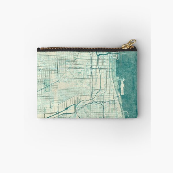 Item preview, Mapa de Chicago azul vintage designed and sold by HubertRoguski.