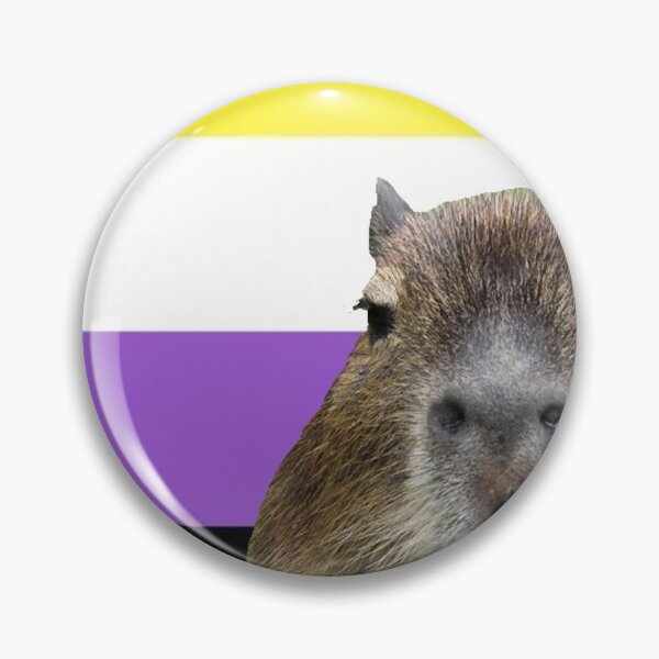 Item preview, Nonbinary Pride Capybara designed and sold by Capyverse.
