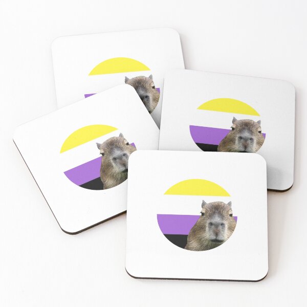 Item preview, Nonbinary Pride Capybara designed and sold by Capyverse.