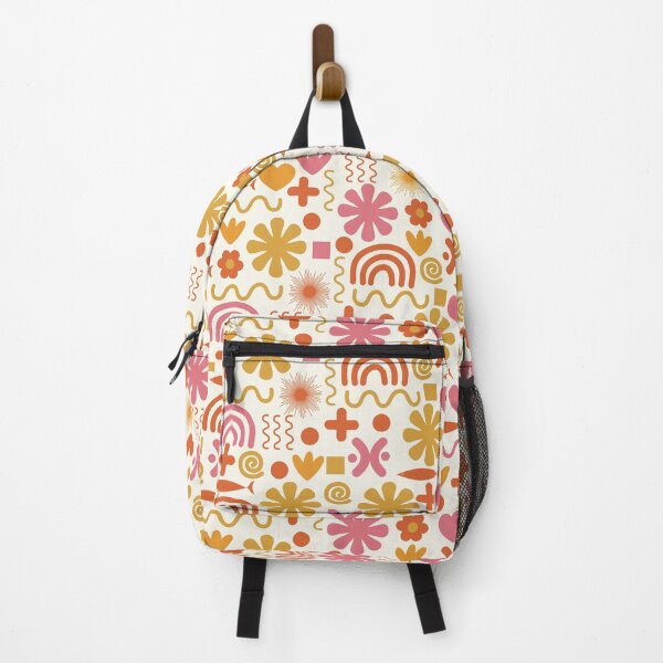 Item preview, Natural Miscellany Retro Pattern Thulian Pink Mustard Orange Ochre Cream designed and sold by kierkegaard.
