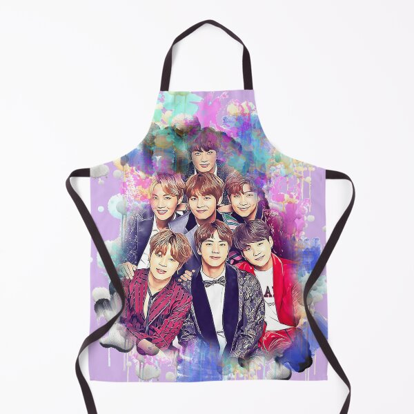 Item preview, BTS all members colorful art designed and sold by Lajibolalaa.