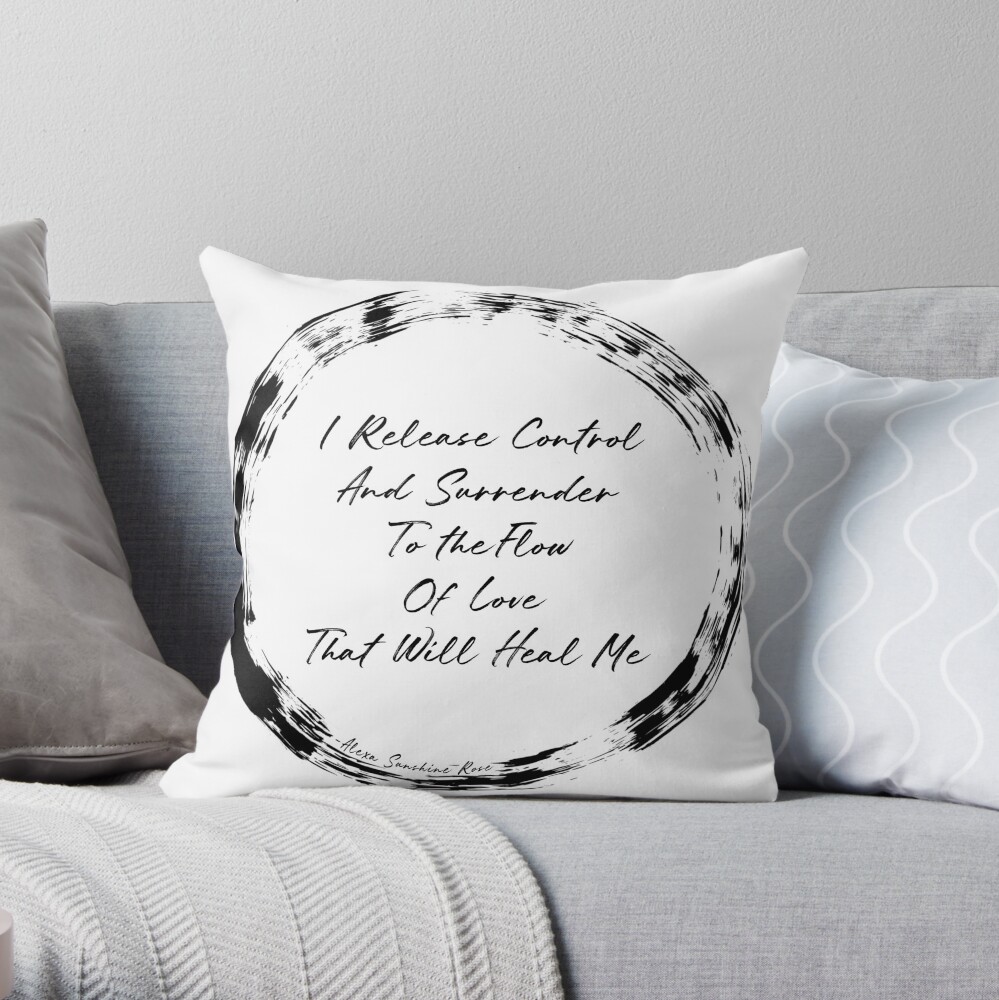 I Release Control Throw Pillow