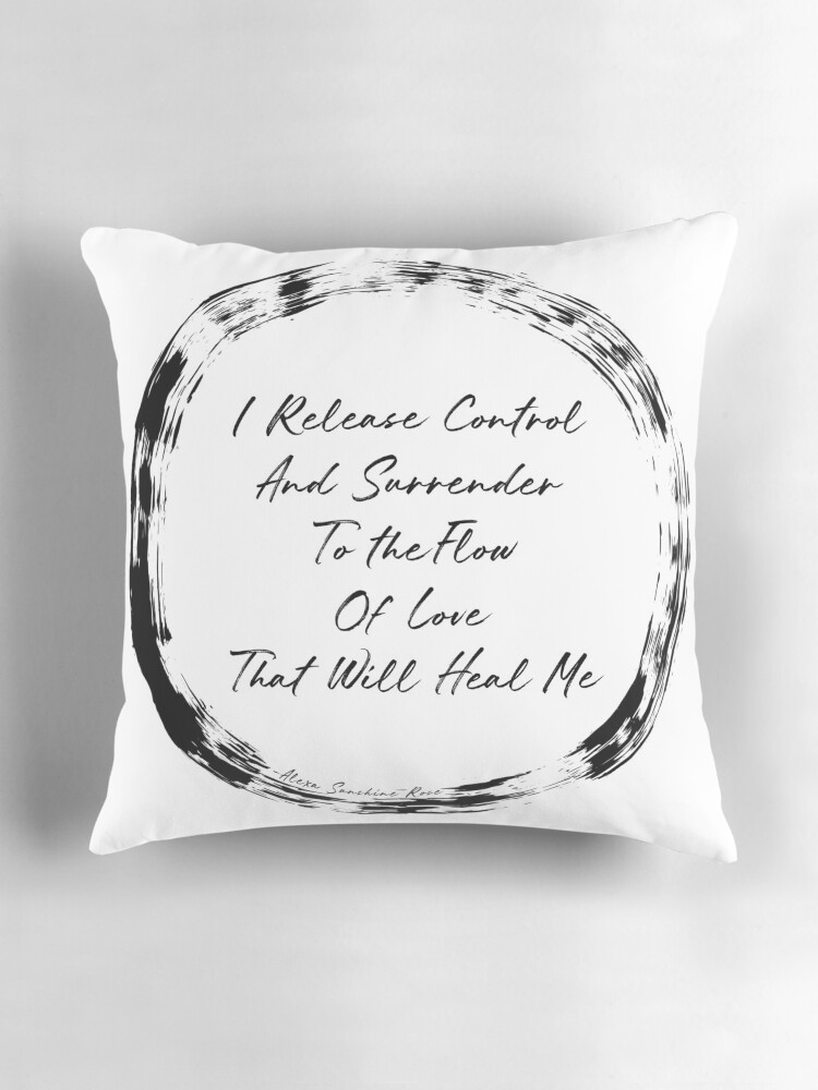 Thumbnail 3 of 4, Pillow, I Release Control designed and sold by Alexa-sunshine.