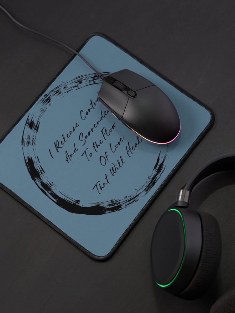 Thumbnail 4 of 5, Mouse Pad, I Release Control designed and sold by Alexa-sunshine.