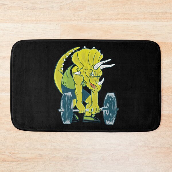 Item preview, Weightlifting Triceratops Dinosaur, Fitness Gym Body Builder Building Muscles designed and sold by Merchking1.