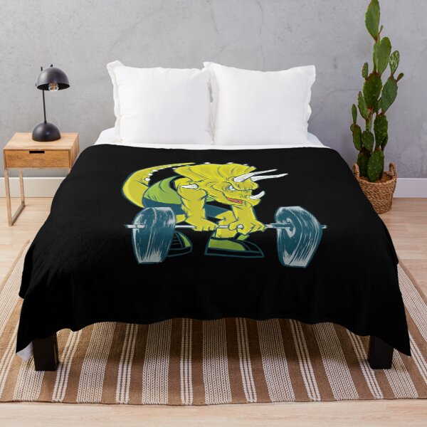 Item preview, Weightlifting Triceratops Dinosaur, Fitness Gym Body Builder Building Muscles designed and sold by Merchking1.