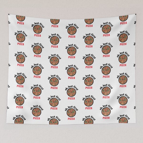 Item preview, ok, but first pizza (Black) designed and sold by OutofFocusShop.