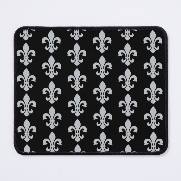 Item preview, FLEUR DE LYS IN SILVER AND GOLD BORDER, Floral Seamless Pattern, Vintage French designed and sold by bubbley2021.