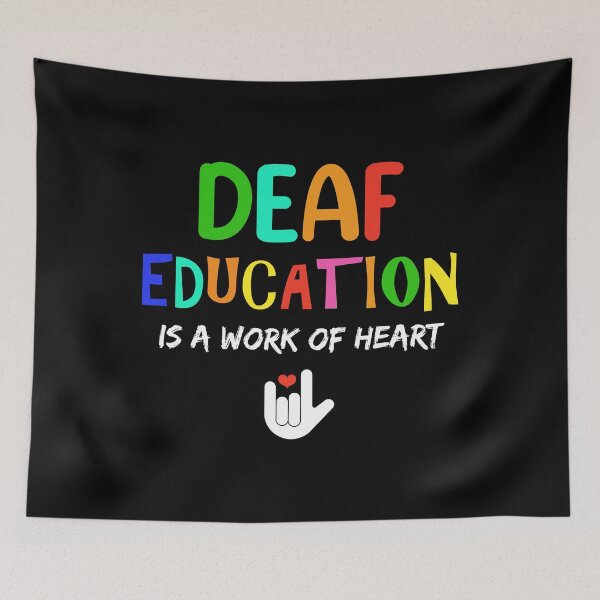 Item preview, Deaf Education American Sign Language ASL Teacher design designed and sold by jakehughes2015.