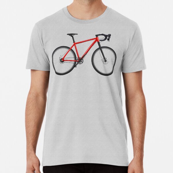 Bike Logo Road Bike, Racing Bike, Street Bicycle, Chaussee Bicycle, Speed Bicycle, Realistic Premium T-Shirt