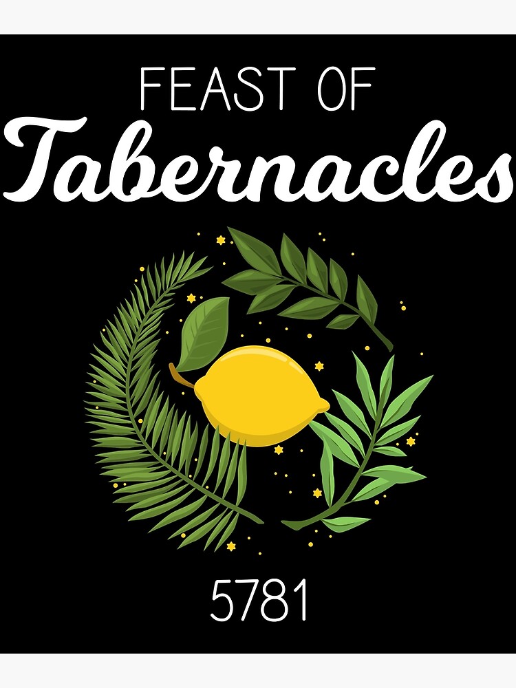 "Feast Of Tabernacles Hebrew Calendar Jewish Holiday Sukkot design