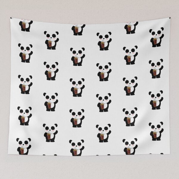 Item preview, panda bubble tea designed and sold by ThinkAndReflect.