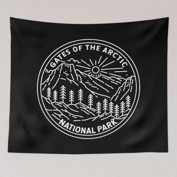 Item preview, Gates of the Arctic National Park Alaska Monoline designed and sold by KrisSidDesigns.