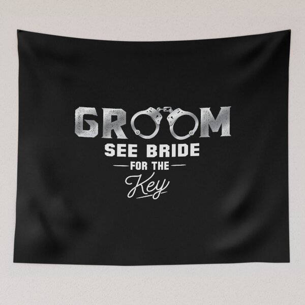 Item preview, Funny Groom , Handcuffs, Bachelor Party, Funny  Wedding Announcement , Getting Married designed and sold by Merchking1.