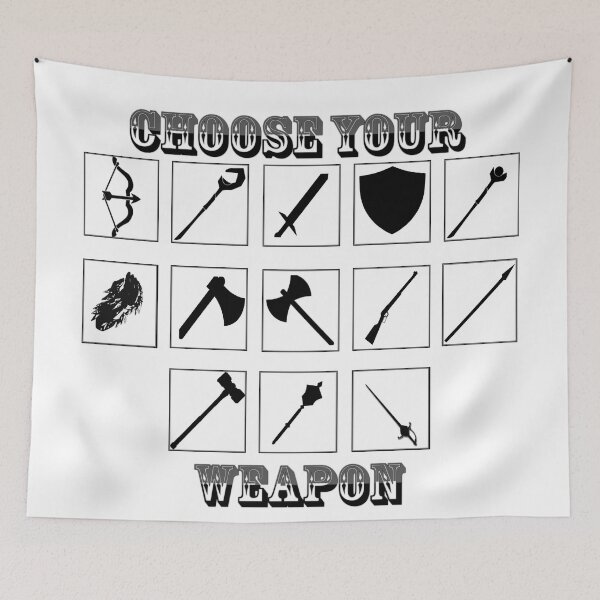 Item preview, Choose your weapon New World game aa 01 designed and sold by gUdUoficial.