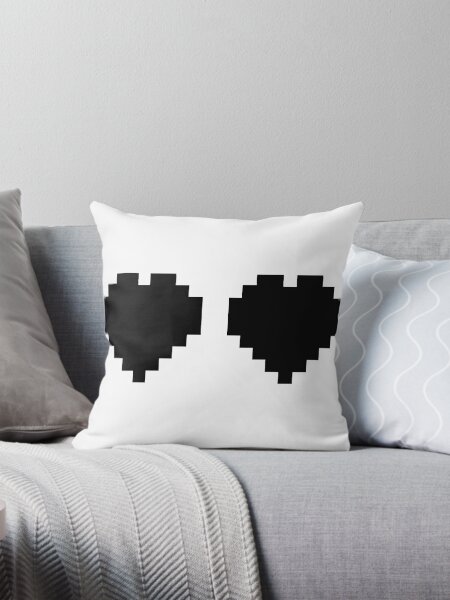 Item preview, Heart Bar Small Pillow better eat  designed and sold by Sophersgreen.