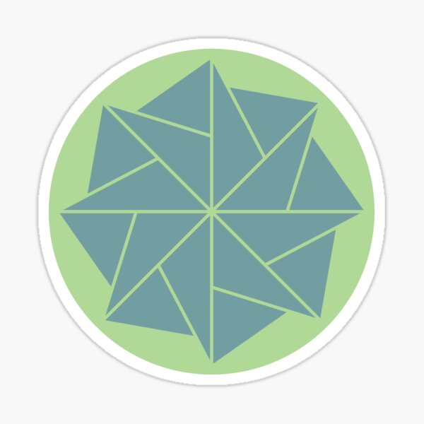 Crop Circle: Stanton St Bernard, Wiltshire, 2021 Sticker