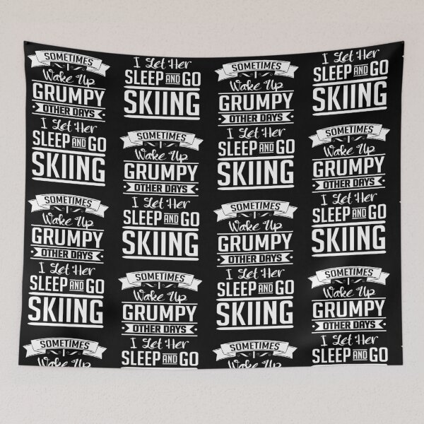 Item preview, I go skiing and let her sleep designed and sold by nektarinchen.