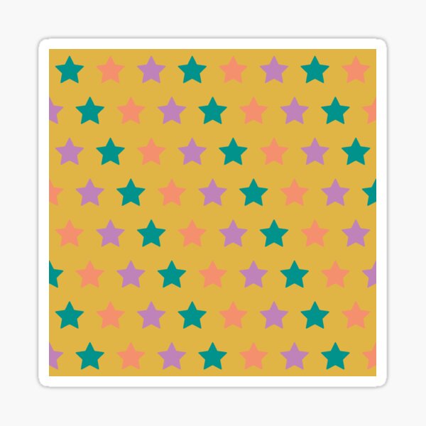 Multi color stars Sticker