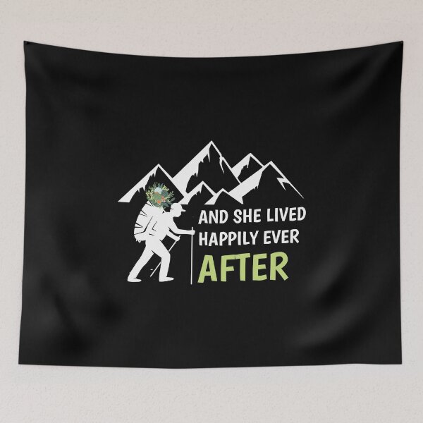 Item preview,  And She Lived Happily Ever After Mountain Hiker Camper Climber Mountaineer Backpacking designed and sold by Merchking1.