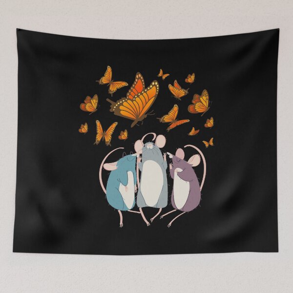 Item preview, Butterflies Mouse , Happy Mouse Enjoys Butterflies Wonderful Creation designed and sold by Merchking1.