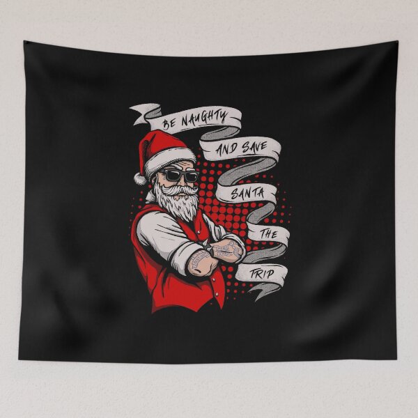 Item preview, Be naughty and save Santa the trip designed and sold by pnkpopcorn.