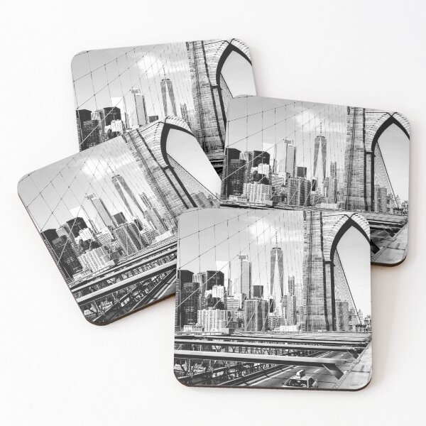Item preview, Brooklyn Bridge, New York, Black and White designed and sold by Magic Love Art Print.