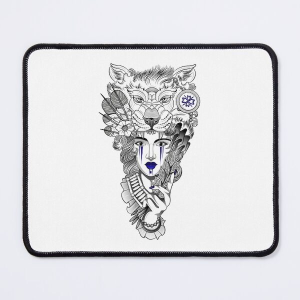 Item preview, Tribal Girl Blue designed and sold by artorno.