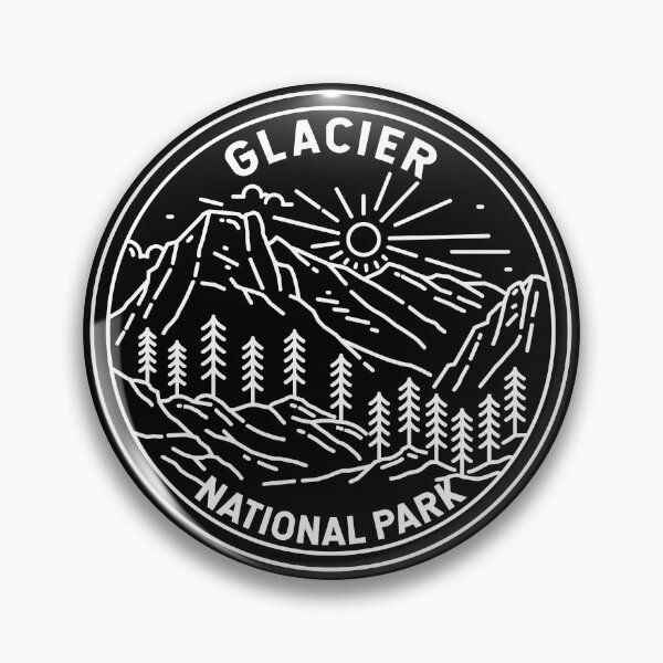 Item preview, Glacier National Park Montana Monoline designed and sold by KrisSidDesigns.