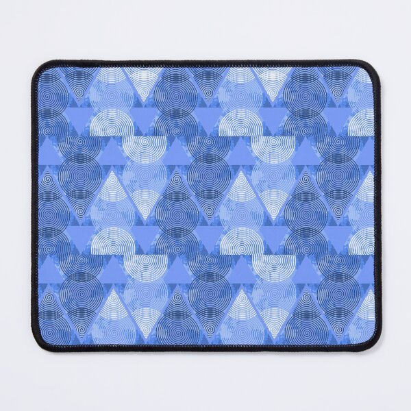 Item preview, Abstract ornament from blue triangles and spirals designed and sold by Nata-V.