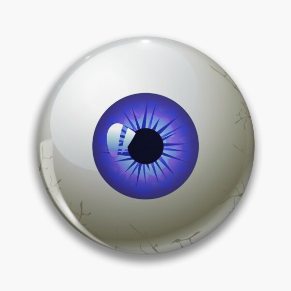 Eyeball Enamel Pin | Deep Blue Iris Pin