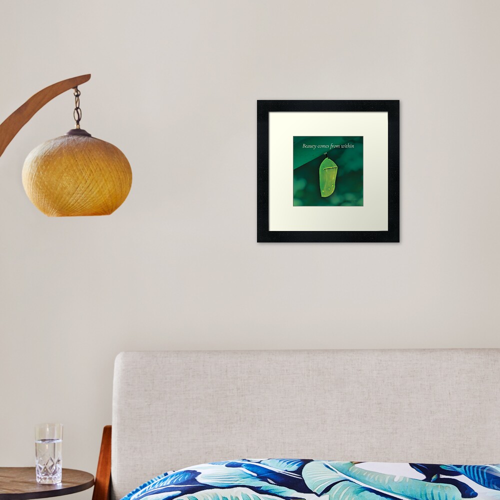 Beauty Comes From Within Framed Art Print