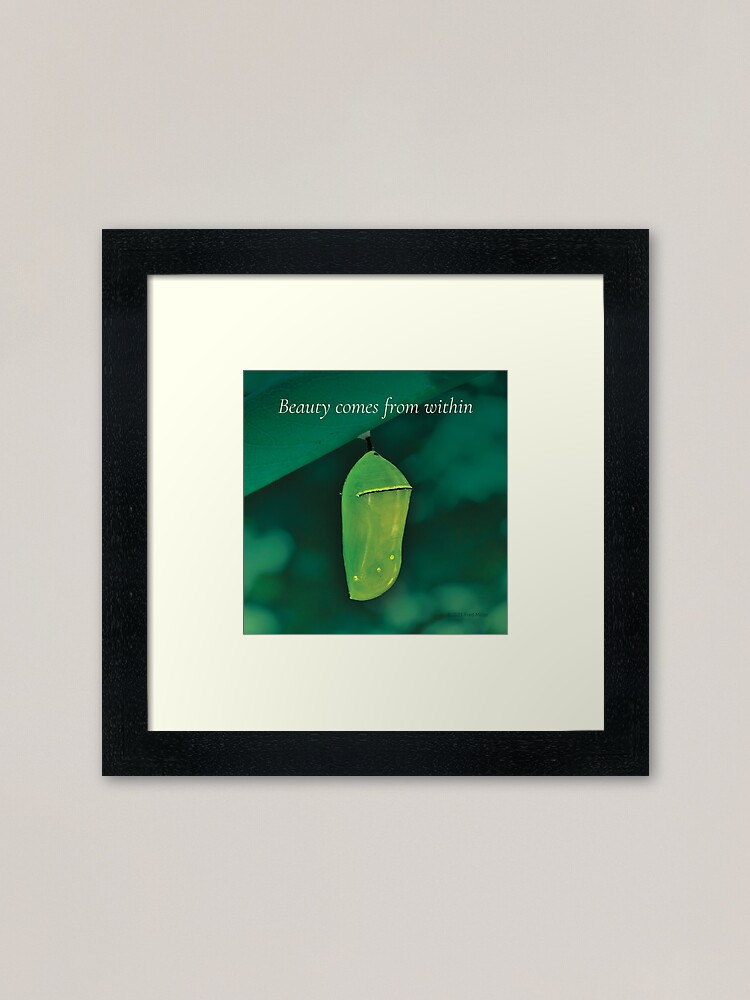 Alternate view of Beauty Comes From Within Framed Art Print