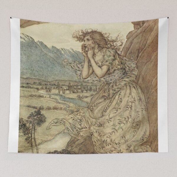 Item preview, Vintage Book Illustration by Arthur Rackham designed and sold by Bellathewilde.