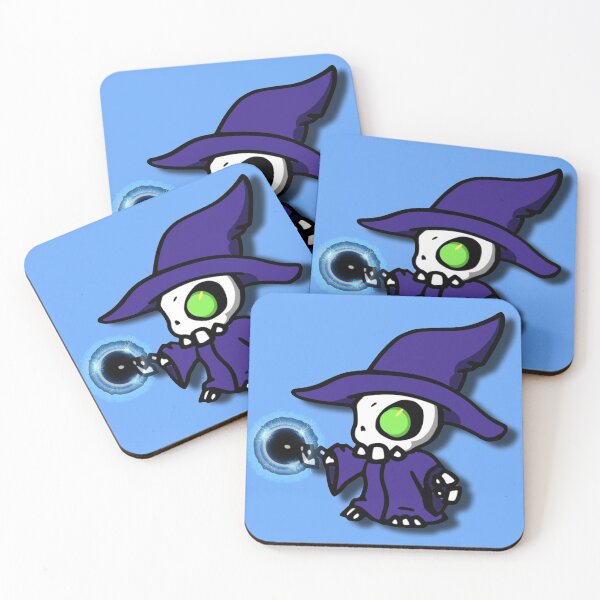 Item preview, SKELI-WIZARD cute skeleton sorcerer designed and sold by SweetPeasBoatTs.