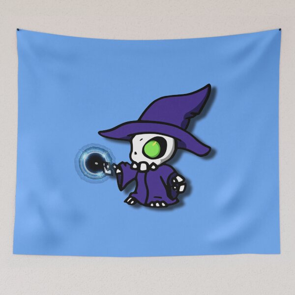 Item preview, SKELI-WIZARD cute skeleton sorcerer designed and sold by SweetPeasBoatTs.