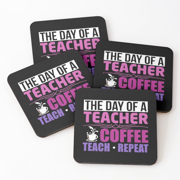 Item preview, The Day Of A Teacher Coffee Teach Repeat designed and sold by tw2us.
