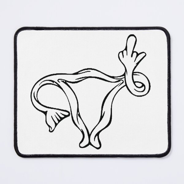 Item preview, Uterus Middle Finger designed and sold by Birch Trail Boutique.