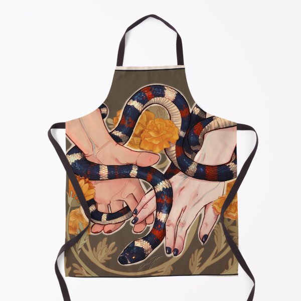 Item preview, Milk Snake & Marigolds - Art Nouveau designed and sold by aniix5.