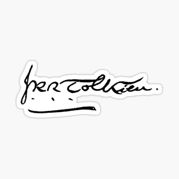 Aperçu de l'œuvre Signature de J.R.R. Tolkien créée et vendue par Kit Meade.