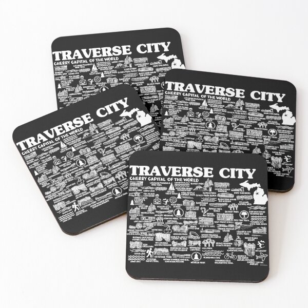 Item preview, Traverse City Map  designed and sold by fiberandgloss.