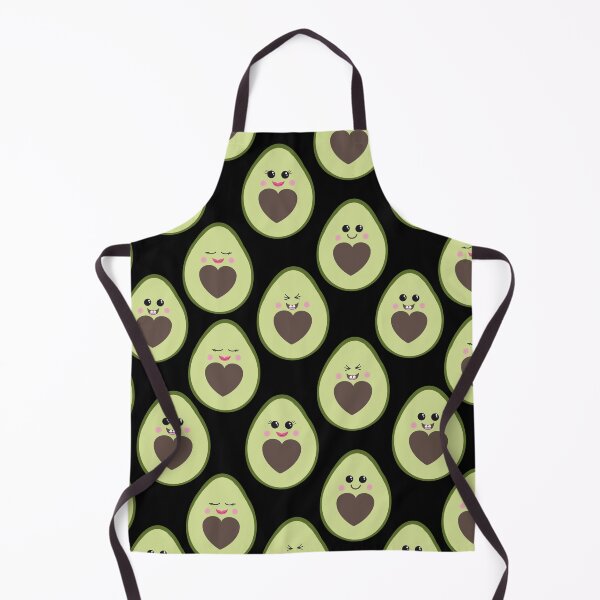 Item preview, Kawaii avocado party on black designed and sold by QuirkyCraftz.